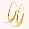 Minimalist Geometric Line Drop Earrings For Women Stainless Steel With 18K Gold Plated Finish Statement Contemporary Jewelry