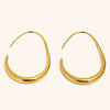 Minimalist Geometric Line Drop Earrings For Women Stainless Steel With 18K Gold Plated Finish Statement Contemporary Jewelry