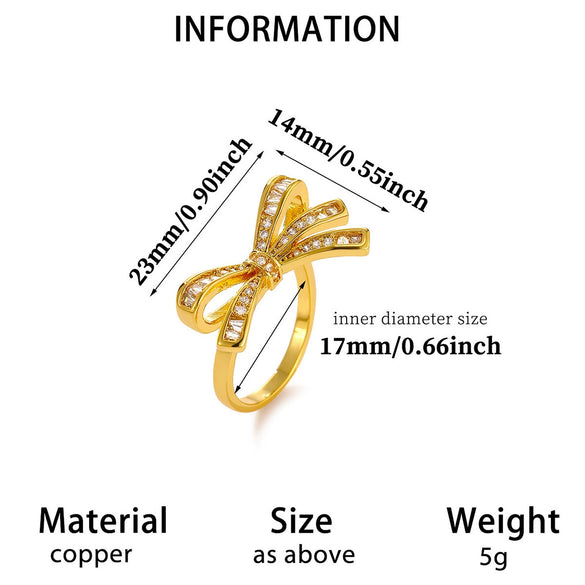 Minimalist Geometric Open Ring For Women Goldplated Copper Ring With Sparkling Diamond Details Wholesale Fashion Jewelry