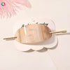 Minimalist Geometric Oval Alloy Hairpin Simple Modern Hair Accessory For Women And Girls