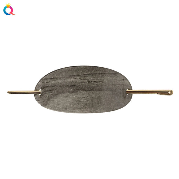 Minimalist Geometric Oval Alloy Hairpin Simple Modern Hair Accessory For Women And Girls