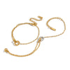 Minimalist Geometric Round Clasp Bracelet In Vacuum Electroplated Stainless Steel Layered Jewelry For Women Wholesale