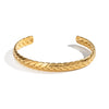 Minimalist Geometric Stainless Steel Bracelet For Women With 18K Real Gold Electroplating