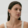 Minimalist Geometric Stainless Steel Earrings With 18K Gold Vacuum Plating Fashion Versatile Style For Women