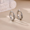 Minimalist Geometric Stainless Steel Gold Silver Electroplated Small Hoop Earrings Unisex Fashion Accessories