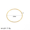 Minimalist Geometric Stainless Steel Ladies Ring And Bracelet With Electroplating