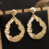 Minimalist Geometric Statement Long Drop Metal Earrings With Fashion Ear Pin Design For Wholesale