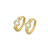 Minimalist Geometric 925 Sterling Silver Electroplated Earrings With Diamond Style Design Ear Buckle