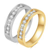 Minimalist Geometric Titanium Steel Ring With Zircon Detail For Women Couple Style Versatile Wholesale Jewelry