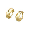 Minimalist Geometric Twisted Hoop Earrings In 925 Sterling Silver With Smooth Electroplated Finish