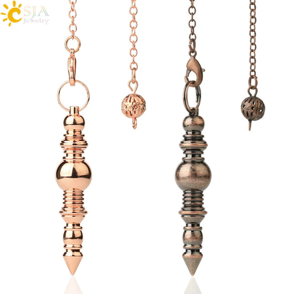 Minimalist Geometric Zinc Alloy Tapered Pendant Necklace With Threaded Pendulum Design Wholesale Jewelry
