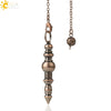 Minimalist Geometric Zinc Alloy Tapered Pendant Necklace With Threaded Pendulum Design Wholesale Jewelry