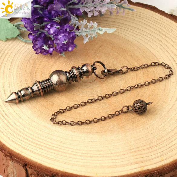 Minimalist Geometric Zinc Alloy Tapered Pendant Necklace With Threaded Pendulum Design Wholesale Jewelry