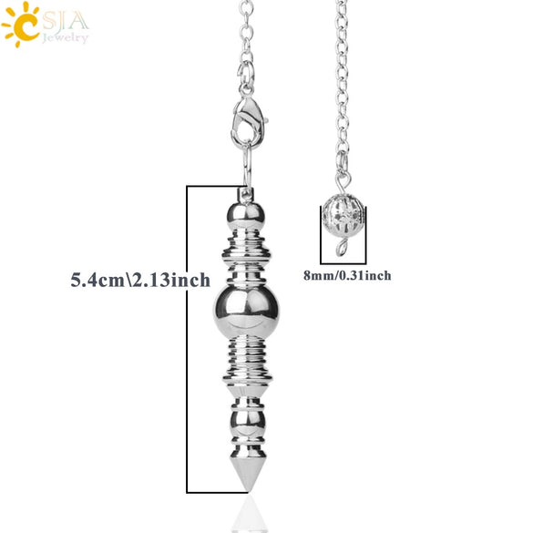 Minimalist Geometric Zinc Alloy Tapered Pendant Necklace With Threaded Pendulum Design Wholesale Jewelry