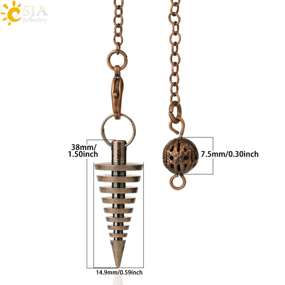 Minimalist Geometric Zinc Alloy Toothed Cone Pendulum Pendant Necklace For Wholesale Jewelry Supply