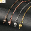 Minimalist Geometric Zinc Alloy Toothed Cone Pendulum Pendant Necklace For Wholesale Jewelry Supply