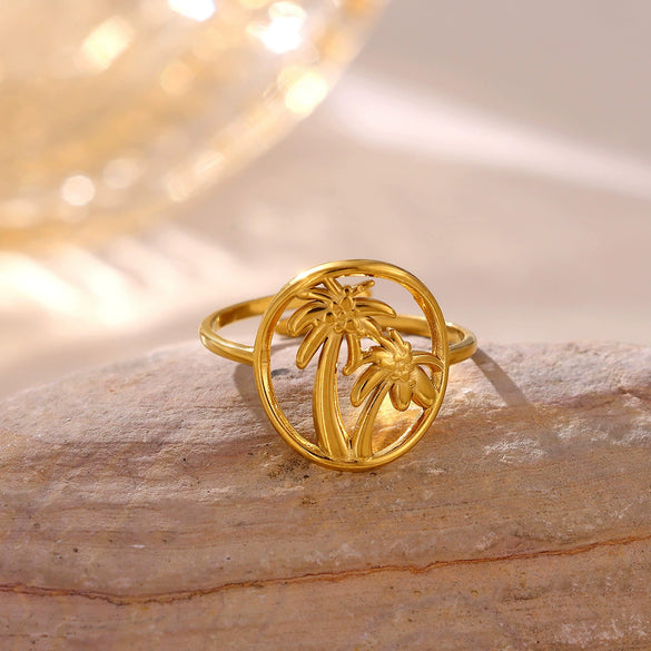 Minimalist Gold Plated Stainless Steel Ring With Irregular Geometric Lines And Open Band Design For Unisex Wear