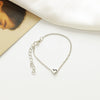 Minimalist Heart Shape Alloy Copper Necklace For Women With Electroplating Treatment And Twist Chain Ideal As Fashionable Small Gifts