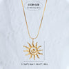 Minimalist Heart Shape Stainless Steel Pendant Necklace Electroplated
