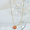Minimalist Heart Shape Stainless Steel Pendant Necklace Electroplated