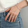 Minimalist Heart 925 Sterling Silver Women's Ring