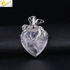 Minimalist Hollow Bow Natural Stone And Alloy Accessories Electroplated Valentine's Day Pendant Necklace