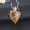 Minimalist Hollow Bow Natural Stone And Alloy Accessories Electroplated Valentine's Day Pendant Necklace