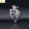 Minimalist Hollow Bow Natural Stone And Alloy Accessories Electroplated Valentine's Day Pendant Necklace