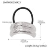 Minimalist Ins Style Stainless Steel Half Round Hair Accessory Hair Rope Hair Tie Ponytail Elastic Band