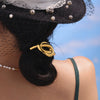 Minimalist Ins Style Stainless Steel Half Round Hair Accessory Hair Rope Hair Tie Ponytail Elastic Band