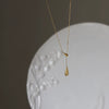Minimalist Light Luxury Style Electroplated Titanium Steel Water Drop Pendant O Word Chain Unisex Necklace