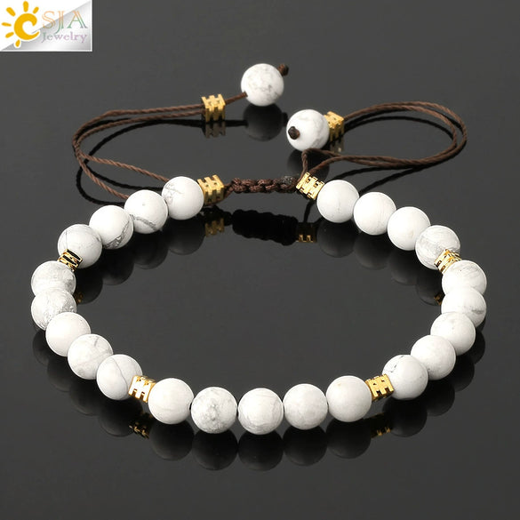 Minimalist Natural Amethyst Crystal Beaded Bracelet Gold Plated Adjustable Unisex Small Jewelry