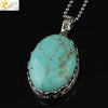 Minimalist Natural Amethyst Crystal Oval Pendant Necklace With Ball Chain Simple Unisex Jewelry