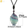 Minimalist Natural Crystal Fox Pendant Necklace With Adjustable Braided Rope Chain Animal Zodiac Jewelry