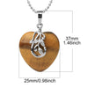 Minimalist Natural Crystal Heart Shaped Pendant Necklace With Bead Chain Simple Curved Leaf Inspired Design For Unisex Jewelry