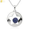 Minimalist Natural Crystal Hollow Star Pendant Necklace With Ball Chain Amethyst Stone Jewelry For Women