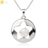 Minimalist Natural Crystal Hollow Star Pendant Necklace With Ball Chain Amethyst Stone Jewelry For Women