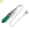 Minimalist Natural Crystal Key Pendant With Bronze Tone Copper Plated Trim Semi Precious Stone Electroplated Jewelry Decoration