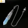 Minimalist Natural Crystal Key Pendant With Bronze Tone Copper Plated Trim Semi Precious Stone Electroplated Jewelry Decoration