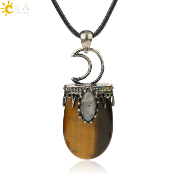 Minimalist Natural Crystal U Shaped Moon Inlaid Glitter Flat Crystal Necklace With Bead Chain