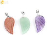 Minimalist Natural Stone Angel Wings Pendant Necklace With Copper Accessories Aura Jewelry For Women And Men