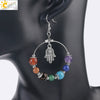 Minimalist Natural Stone Beaded Tree Earrings With Copper Accessories For Women Semi Precious Crystal Jewelry