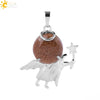 Minimalist Natural Stone Crystal Angel Wing Pendant Necklace Charm For Women In Multicolor Alloy Jewelry