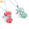 Minimalist Natural Stone Kitten Pendant Necklace With Electroplated Copper Accessories And Ball Chain Cute Animal Jewelry For Women