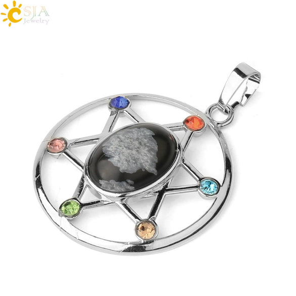 Minimalist Oval And Star Natural Crystal Pendant Necklace With Rhinestone Electroplated Geometric Jewelry