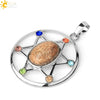 Minimalist Oval And Star Natural Crystal Pendant Necklace With Rhinestone Electroplated Geometric Jewelry