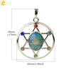 Minimalist Oval And Star Natural Crystal Pendant Necklace With Rhinestone Electroplated Geometric Jewelry