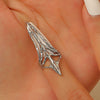 Minimalist Skeleton Ring Set For Women Copper Electroplated Wearable Nail Ring
