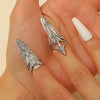 Minimalist Skeleton Ring Set For Women Copper Electroplated Wearable Nail Ring