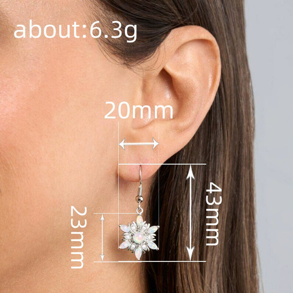 Minimalist Snowflake Star Copper Earrings For Women Versatile Fairyinspired Jewelry With Sparkling Detail